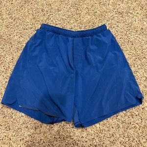 Lululemon Mens Large Blue Liner Shorts 7"